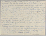 Ujęcie z góry, verso, kartka w kratkę zapisana pismem odręcznym