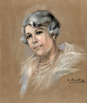 Lico obrazu z wizerunkiem Elżbiety z Radziwiłłów Potockiej