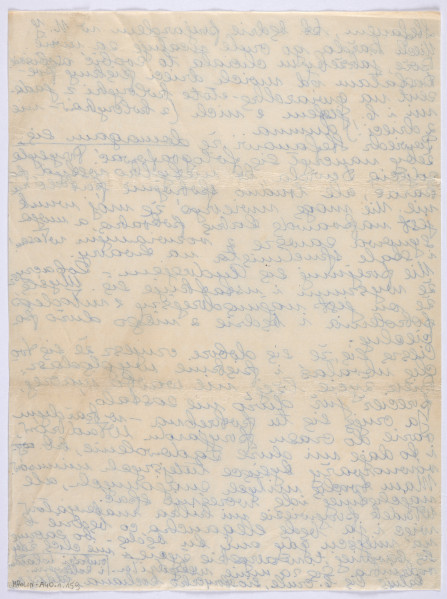 Ujęcie rewersu. List 2-kartowy. Ostatnia strona nie jest zapisana. Papier tzw. czysty.