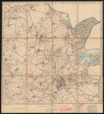 drukowana mapa 315 Bergen II - Ujęcie z przodu; Mapę 315 Bergen II opracowano w 1885, a skorygowano i wydrukowano w 1925 roku. Obejmuje obszar w pobliżu miejscowości Bergen, Kreis Rügen, Reg. Bez. Stralsund, Prov. Pommern, dziś Kreis Vorpommern-Rügen, Bundesland Mecklenburg-Vorpommern, Niemcy. Jest jedynym zachowanym egzemplarzem arkusza przedwojennej mapy topograficznej oznaczonego godłem 315, zawierającym dane o lokalizacji obiektów i ich nazw w zasobie archiwalnym Flurnamen Sammlung. Na drukowanej mapie ręcznie naniesiono warstwę z numeracją obiektów fizjograficznych odnoszących się do miejscowości: Schweikvitz, Kartzitz, Varsnevitz, Ralswiek, Patzig, Jarnitz, Lipsitz, Thesenvitz, Stedar, Boldevitz, Parchtitz, Prisvitz, Buschvitz, Gademow, Reischvitz, Bergen, Dumsevitz, Platvitz, Gr. Kubbelkow, Kl. Kubbelkow, Kaiseritz.