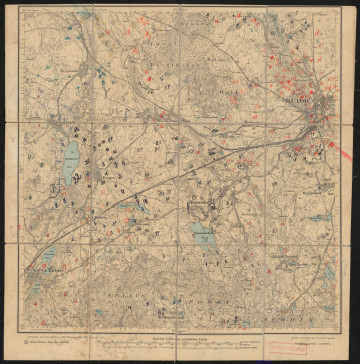 drukowana mapa 532 Bütow I - Ujęcie z przodu; Mapę 532 Bütow I opracowano w 1875, wydano w 1877, a dodrukowano w 1919 roku. Obejmuje obszar w pobliżu miejscowości Bütow, Kreis Bütow, Reg. Bez. Köslin, Prov. Pommern, dziś Bytów, pow. bytowski, woj. pomorskie, Polska. Jest jedynym zachowanym egzemplarzem arkusza przedwojennej mapy topograficznej oznaczonego godłem 532, zawierającym dane o lokalizacji obiektów i ich nazw w zasobie archiwalnym Flurnamen Sammlung. Na drukowanej mapie ręcznie naniesiono warstwę z numeracją obiektów fizjograficznych odnoszących się do miejscowości: Strussow, dziś Struszewo; Damerkow, dziś Dąbrówka; Bütow; Kathkow, dziś Chotkowo; Tangen, dziś Tągowie; Gr., Kl. Tuchen, dziś Tuchomie, Tuchomko; Damsdorf, dziś Niezabyszewo; Hygendorf, dziś Udorpie; Gr., Kl. Platenheim, dziś Płotowo, Płotówko; Zerrin, dziś Sierzno.