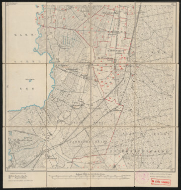 Mapa drukowana  1150 Gr. Christinenberg II - Ujęcie z przodu; Mapę 1150 Gr. Christinenberg II opracowano i wydano w 1886, a dodrukowano w 1922 roku. Obejmuje obszar w pobliżu miejscowości Gr. Christinenberg, Kreis Naugard, Reg. Bez. Stettin, Prov. Pommern, dziś Kliniska Wielkie, pow. goleniowski, woj. zachodniopomorskie, Polska. Jest jednym z dwóch zachowanych egzemplarzy arkusza przedwojennej mapy topograficznej oznaczonego godłem 1150, zawierającym dane o lokalizacji obiektów i ich nazw w zasobie archiwalnym Flurnamen Sammlung. Na drukowanej mapie ręcznie naniesiono warstwę z numeracją obiektów fizjograficznych odnoszących się do miejscowości: Ibenhorst, dziś Iwno; Gr., Kl. Sophienthal, dziś Warcisławiec, Warcisławek; Rörchen, dziś Rurka; Gr., Kl. Christinenberg, dziś Kliniska Wielkie, Małe; Augustwalde, dziś Wielgowo.
