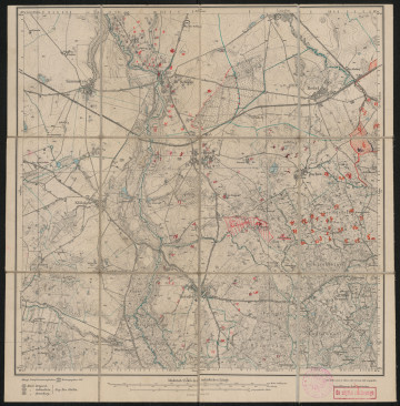 drukowana mapa 872 Reinfeld 0 - Ujęcie z przodu; Mapę 872 Reinfeld 0 opracowano w 1889/1909, wydano w 1911, a północną połowę skorygowano w 1909 roku. Obejmuje obszar w pobliżu miejscowości Reinfeld, Kreis Schivelbein, Reg. Bez. Köslin, Prov. Pommern, dziś Bierzwnica, pow. świdwiński, woj. zachodniopomorskie, Polska. Jest jednym z trzech zachowanych egzemplarzy arkusza przedwojennej mapy topograficznej oznaczonego godłem 872 (ale inne wydanie), zawierającym dane o lokalizacji obiektów i ich nazw w zasobie archiwalnym Flurnamen Sammlung. Na drukowanej mapie ręcznie naniesiono warstwę z numeracją obiektów fizjograficznych odnoszących się do miejscowości: Simmatzig, dziś Smardzko; Alt Schlage, dziś Sława; Gr. Wardin, dziś Wardyń Górny; Ziezeneff, dziś Cieszeniewo; Zuchen, dziś Sucha; Reinfeld.