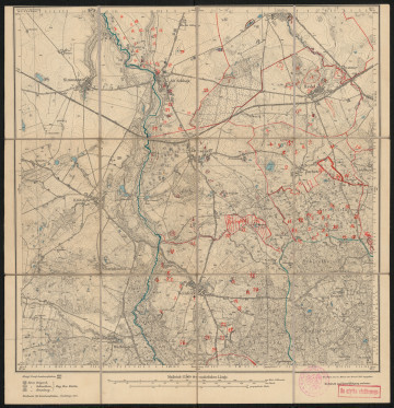 Mapa drukowana 872 Reinfeld II - Ujęcie z przodu; Mapę 872 Reinfeld II opracowano i wydano w 1889/1909, a skorygowano w 1924 roku. Obejmuje obszar w pobliżu miejscowości Reinfeld, Kreis Schivelbein, Reg. Bez. Köslin, Prov. Pommern, dziś Bierzwnica, pow. świdwiński, woj. zachodniopomorskie, Polska. Jest jednym z trzech zachowanych egzemplarzy arkusza przedwojennej mapy topograficznej oznaczonego godłem 872 (ale inne wydanie), zawierającym dane o lokalizacji obiektów i ich nazw w zasobie archiwalnym Flurnamen Sammlung. Na drukowanej mapie ręcznie naniesiono warstwę z numeracją obiektów fizjograficznych odnoszących się do miejscowości: Simmatzig, dziś Smardzko; Alt Schlage, dziś Sława; Langen, dziś Łęgi; Redel, dziś Redło; Ziezeneff, dziś Cieszeniewo; Zuchen, dziś Sucha; Reinfeld.