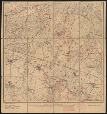 drukowana mapa 522 Degow II - Ujęcie z przodu; Mapę 522 Degow II opracowano w 1889, a dodrukowano w 1924 roku. Obejmuje obszar w pobliżu miejscowości Kolberg, Kreis Kolberg-Körlin, Reg. Bez. Köslin, Prov. Pommern, dziś Dygowo, pow. kołobrzeski, woj. zachodniopomorskie, Polska. Jest jedynym zachowanym egzemplarzem arkusza przedwojennej mapy topograficznej oznaczonego godłem 522, zawierającym dane o lokalizacji obiektów i ich nazw w zasobie archiwalnym Flurnamen Sammlung. Na drukowanej mapie ręcznie naniesiono warstwę z numeracją obiektów fizjograficznych odnoszących się do miejscowości: Kolberg, dziś Kołobrzeg; Bodenhagen, dziś Bagicz; Quetzin, dziś Kukinia; Rützow, dziś Rusowo; Neu Tramm, dziś Stramniczka; Zernin, dziś Czernin; Degow; Ganzkow, dziś Gąskowo; Poldemin, dziś Połomino; Jaasde, dziś Jazy; Damgardt, dziś Dębogard; Zwilipp, dziś Świelubie; Mechenthin, dziś Miechęcino; Fritzow, dziś Wrzosowo; Lustebuhr, dziś Włościbórz; Peterfitz, dziś Piotrowice; Klaptow, dziś Kłopotowo.