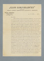 List napisany na maszynie na obu stronach pojedynczej karty papieru firmowego. Na treści odręczne poprawki. U góry pierwszej strony nadruk: „GŁOS GOSPODARCZY” | ORGAN | FEDERACJI ZRZESZEŃ PRZEDSTAWICIELI HANDLOWYCH i KOMISANTÓW. U dołu drugiej strony odręczny dopisek.
Z treści: Mój drogi. | Korespondencję Twoją otrzymujemy regularnie, nie odpowiadałem zaś dotychczas, gdyż byłem szalenie zajęty różnymi czynnościami, w szczególności w związku ze sprawą Pożyczki Obrony Przeciwlotniczej. Teraz to już spłynęło, ale pomimo to jest jeszcze pracy rozmaitej dosyć. Twój zamiar przyjazdu do Warszawy całkowicie podzielam. […]