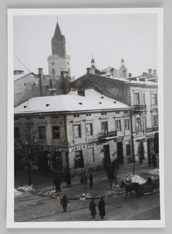 Negatyw fotografii: Lublin - róg ul. Królewskiej i Placu Łokietka	Czechowicz, Józef (1903-1939) (fotograf)

