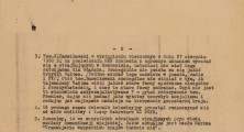 biuletyn Komitetu Strajkowego Wojewódzkiego Przedsiębiorstwa Komunikacji Miejskiej - detal; Fragment wydania specjalnego biuletynu Komitetu Strajkowego Niezależny „Tramwajarz” dotyczące wydarzeń z 27 i 28 sierpnia 1980 roku. Treść ujęta w punkty.