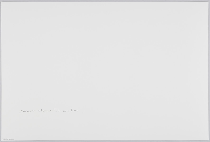 scena rodzajowa - Poziomy, barwny kadr fotograficzny przedstawiający kilka kobiet stojących w dużym wnętrzu wypełnionym rzędami krzeseł i patrzących przez prześwity ażurowej ściany znajdującej się po prawej stronie, wydzielające pomieszczenie.