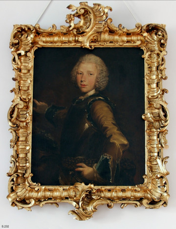 Obraz przedstawiający popiersie Józefa Cetnera - kasztelana wołyńskiego. Rama z drzewa złoconego.