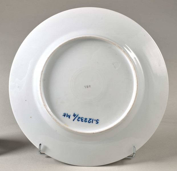 Talerz płytki, widok od tyłu, zdjęcie do kart